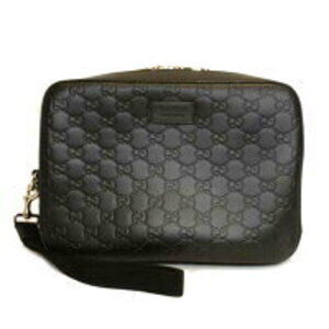 GUCCI Guccissima Shoulder Bag Black